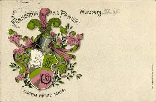 Studentika Ak Würzburg, Corps Franconia, Wappen
