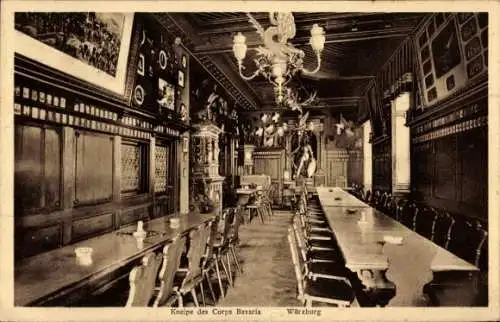 Studentika Ak Würzburg, Corps Bavaria, Kneipe