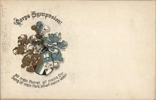 Studentika Ak Würzburg, Corps Symposion, Wappen
