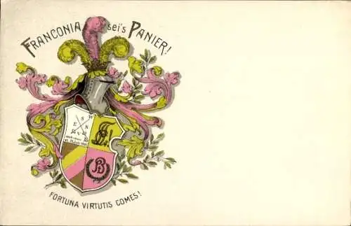 Studentika Ak Würzburg, Corps Franconia, Wappen, KSCV