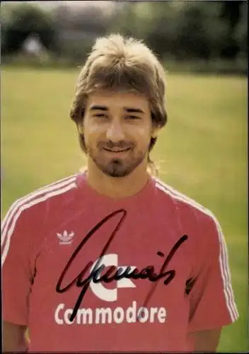 Autogrammkarte Helmut Winklhofer, FC Bayern München, Commodore, Autogramm