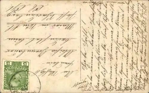 Ak Lächelnde Frau, Porträt, Blumen