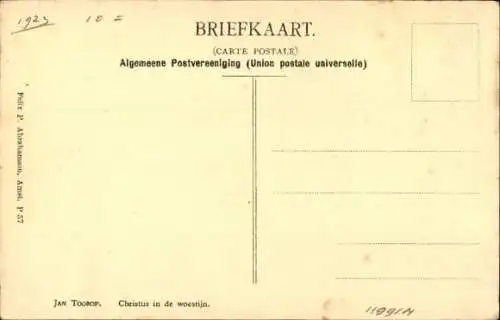 Künstler Ak Toorop, Jan, Christus
