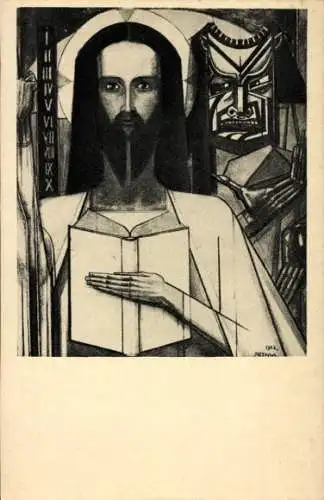 Künstler Ak Toorop, Jan, Christus in de woestijn