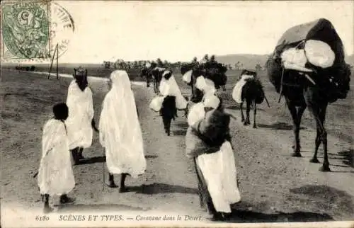 Ak Caravane dans le Désert, Kamele