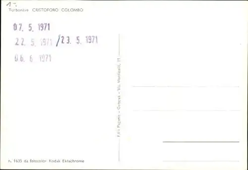 Ak Schiff Cristoforo Colombo, Italian Line