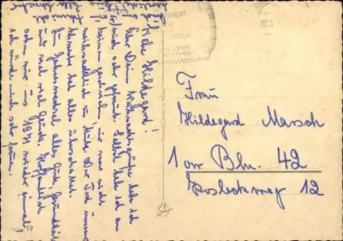 Ak Glückwunsch Neujahr, Schornsteinfeger musizieren, Glockenturm