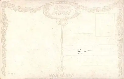 Künstler Ak Widitzka, L., Backfisch, Frau mit langem Haar