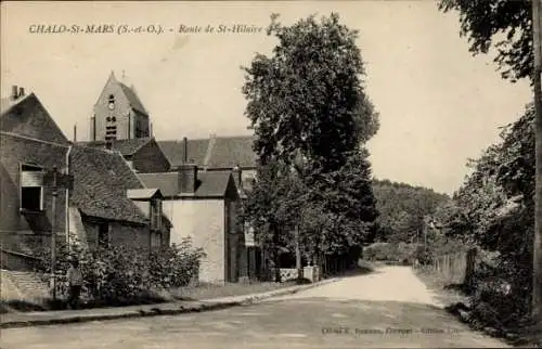 CPA Chalo Saint Mars Essonne, Route de St-Hilaire