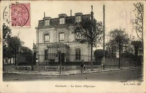 Ak Corbeil Essonne, La Caisse d'Epargne