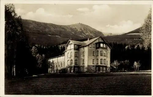 Ak Karpacz Krummhübel im Riesengebirge Schlesien, Waldfrieden