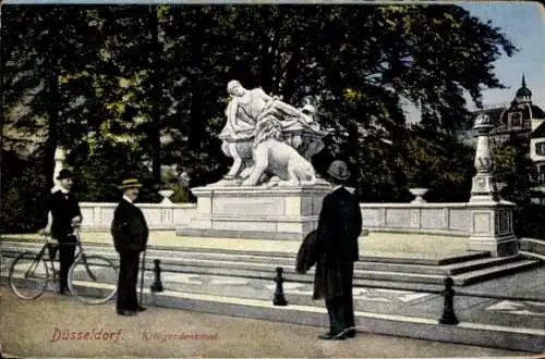 Ak Düsseldorf am Rhein, Kriegerdenkmal