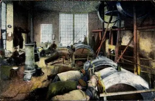 Ak Idar Oberstein an der Nahe, Innenansicht einer Achatschleiferei