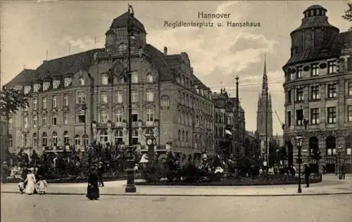 Ak Hannover in Niedersachsen, Aegidientorplatz, Hansahaus