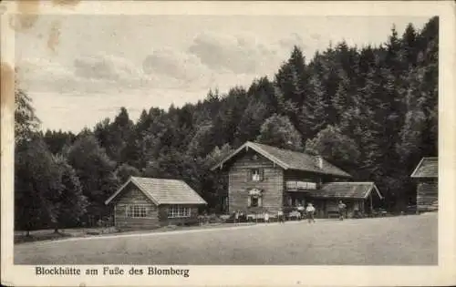 Ak Bad Tölz in Oberbayern, Blockhütte, Waldlandschaft, Berge, historische Postkarte
