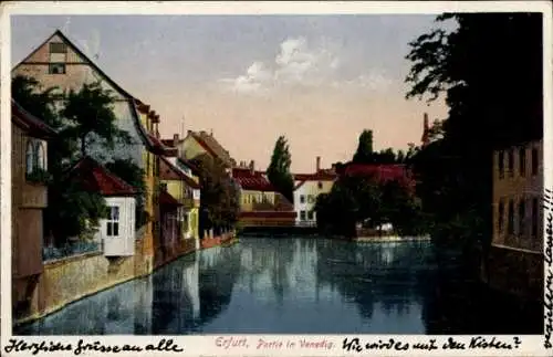 Ak Erfurt in Thüringen, Venedig in Erfurt