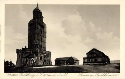 Ak Niederreifenberg Schmitten im Taunus, Großer Feldberg, Großer Feldberg Turm, Gasthäuser, La...