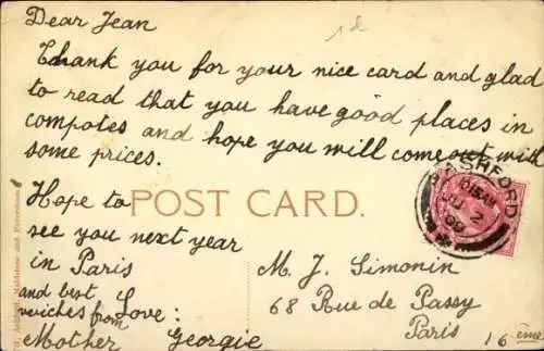 Ak Ashford Kent England, Elwick Road, Bäume, Straßenansicht, Kutschen