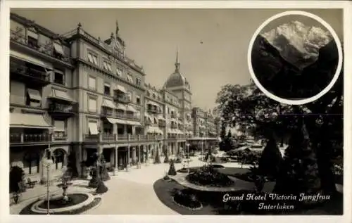 Ak Interlaken Kanton Bern Schweiz, Grand Hotel Victoria Jungfrau