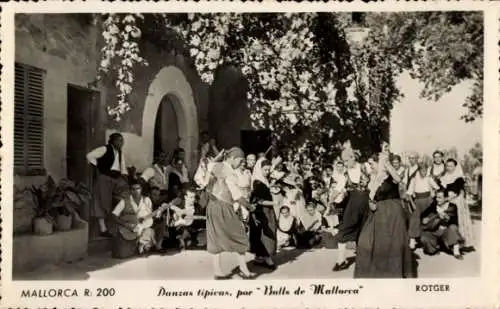 Ak Mallorca Balearische Inseln, Danzas tipicas, Balls de Mallorca, Volkstanz