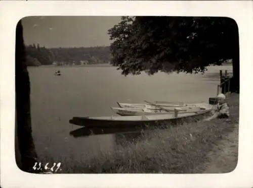 Foto Ak Ohorn in Sachsen, Kind, Ruderboote