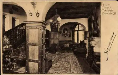 Ak München, Pension Aneka, Barerstraße 38