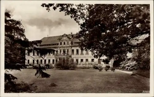 Ak Ohorn Sachsen, Partie am Schloß mit Parkanlage