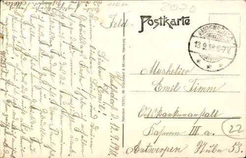 Ak Ahrensburg in Holstein, Straßenansicht