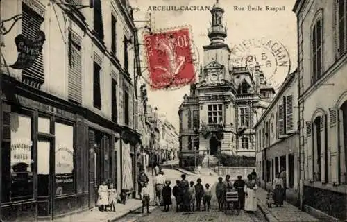 CPA Arcueil Cachan Val de Marne, Rue Émile Raspail