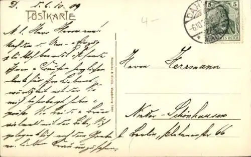 Ak Dahme in der Mark, Hauptstraße mit Rathaus, Stadtansicht, alte 