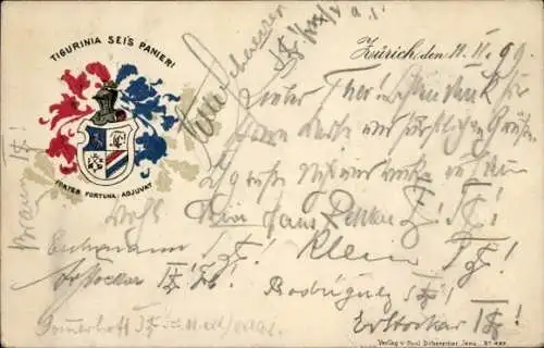 Studentika Ak Zürich, Corps Tigurinia, Wappen