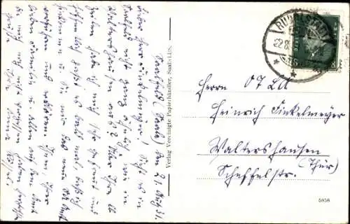 Ak Saalfeld an der Saale Thüringen, Blankenburgerstraße