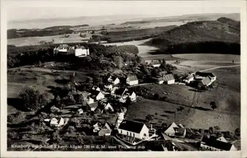 Ak Kronburg Unterallgäu, Fliegeraufnahme