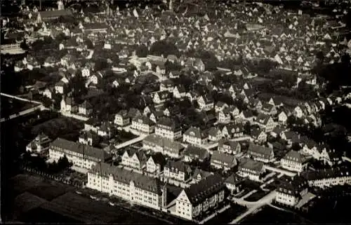 Ak Memmingen in Schwaben, Fliegeraufnahme
