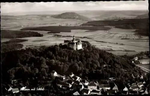 Ak Baldern Bopfingen im Ostalbkreis, Fliegeraufnahme, Schloss