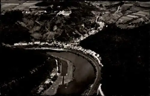 Ak Balduinstein an der Lahn, Fliegeraufnahme