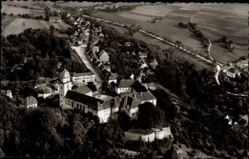 Ak Bartenstein Schrozberg in Württemberg, Fliegeraufnahme