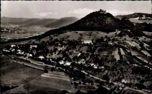 Ak Bechtersbohl Küssaberg, Blick auf den Ort, Berg, Burg, Felder
