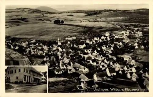 Ak Undingen Sonnenbühl in Württemberg, Luftbild von  Wohnhäuser, ländliche Umgebung,  aus 1939