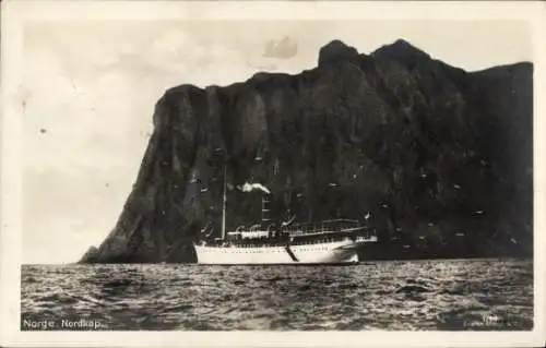 Ak Hornvika Nordkap Norwegen, Dampfer