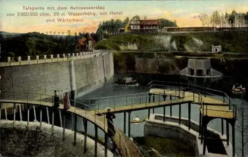 Ak Leśna Marklissa Schlesien, Queis Talsperre