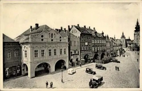 Ak Žatec Saaz Region Aussig, Ringplatz