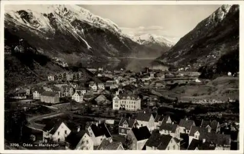 Ak Odda Norwegen, Gesamtansicht