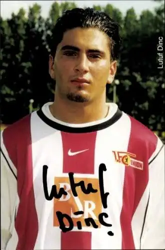 Autogrammkarte Lutuf Dinc, 1. FC Union, BSR, Autogramm