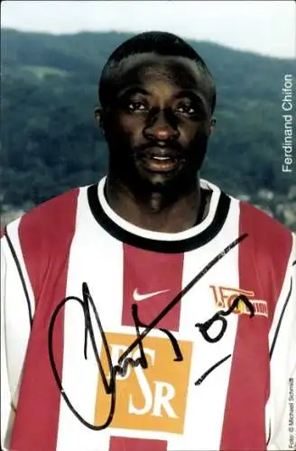 Autogrammkarte Ferdinand Chifon, 1. FC Union, BSR, Nike, Autogramm