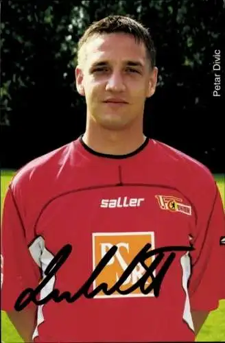 Autogrammkarte Petar Divic, 1. FC Union, BSR, saller, Autogramm