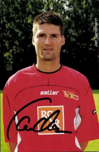 Autogrammkarte Jan Sandmann, 1. FC Union, BSR, saller, Autogramm