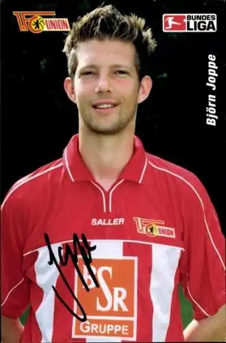 Autogrammkarte Björn Joppe, 1. FC Union, BSR, saller, Autogramm