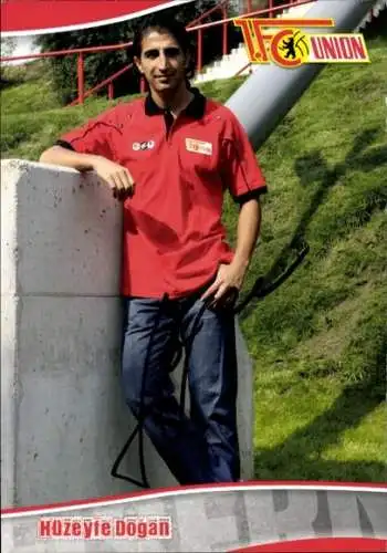 Autogrammkarte Huzeyfe Dogan, 1. FC Union, Autogramm