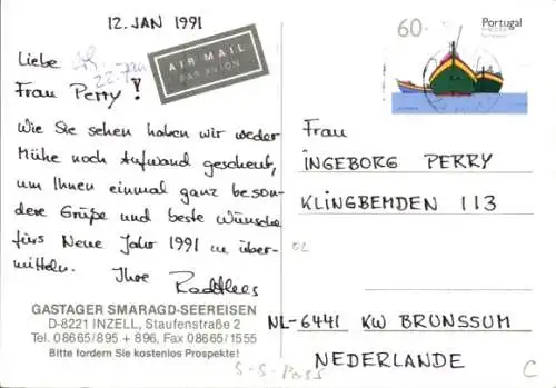 Ak Fährschiff Azur in Fahrt, Wappen